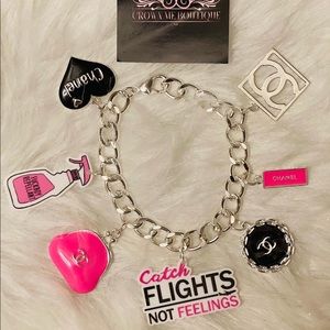 Catch flights charm bracelet